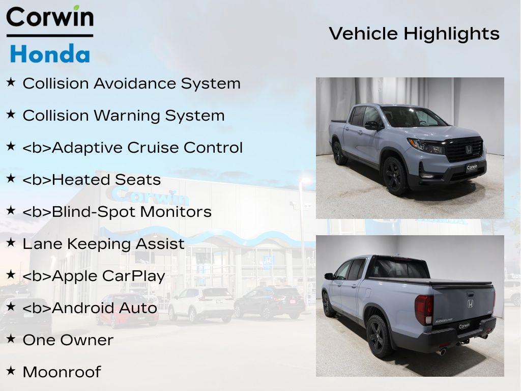 used 2022 Honda Ridgeline car, priced at $31,500