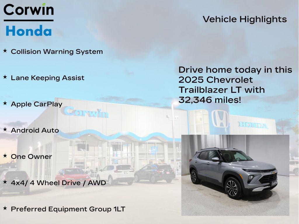 used 2025 Chevrolet TrailBlazer car, priced at $21,724
