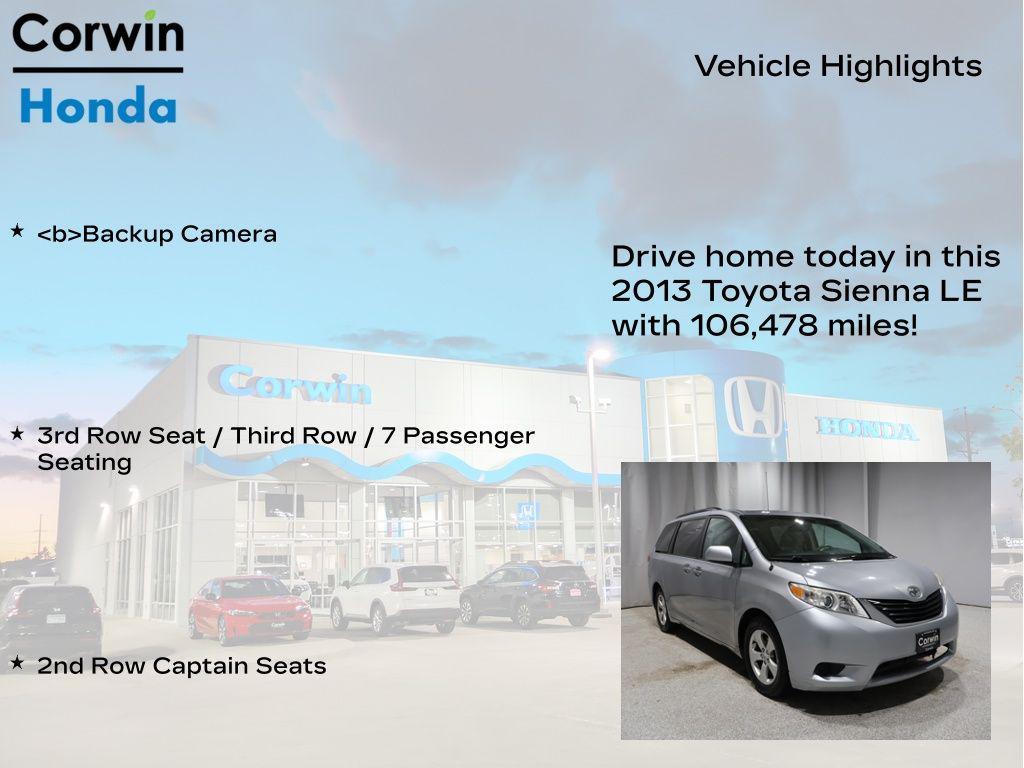 used 2013 Toyota Sienna car, priced at $12,600