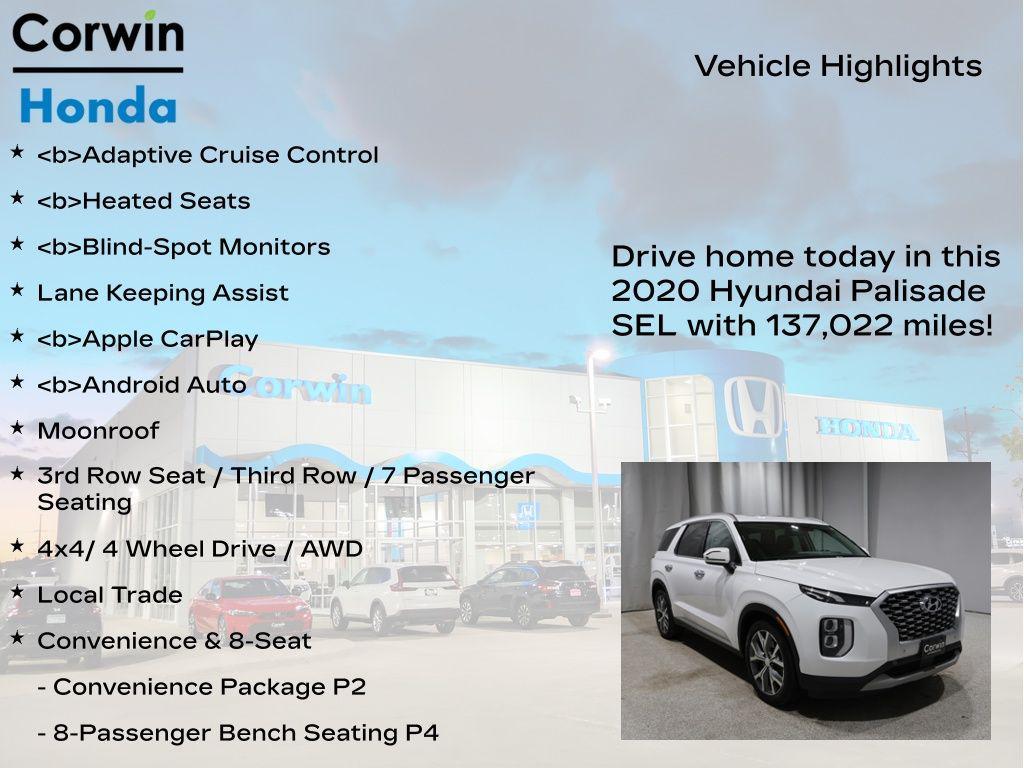 used 2020 Hyundai Palisade car, priced at $16,500