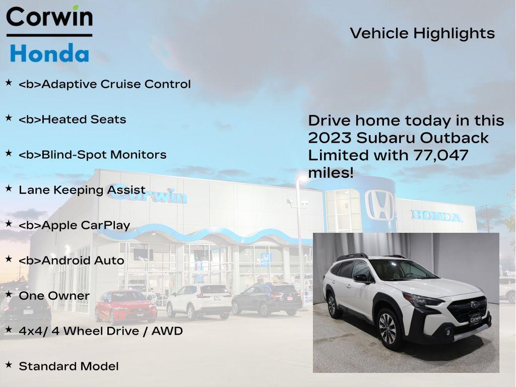 used 2023 Subaru Outback car, priced at $23,500