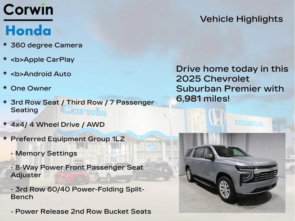 used 2025 Chevrolet Suburban car, priced at $69,305