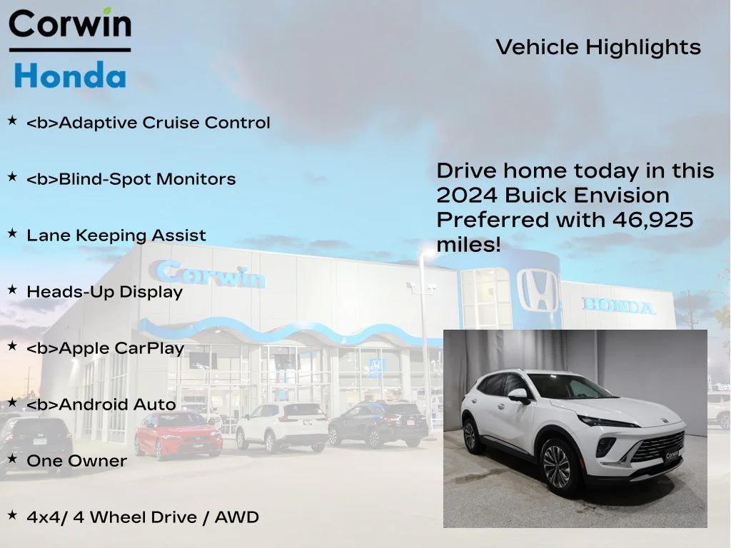 used 2024 Buick Envision car, priced at $22,300