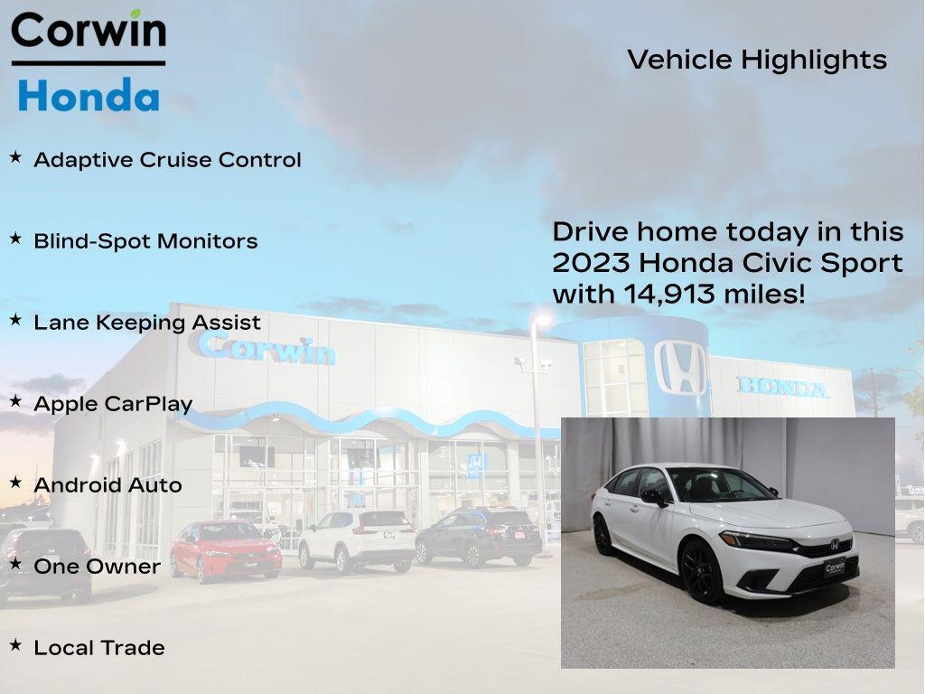 used 2023 Honda Civic car, priced at $24,719