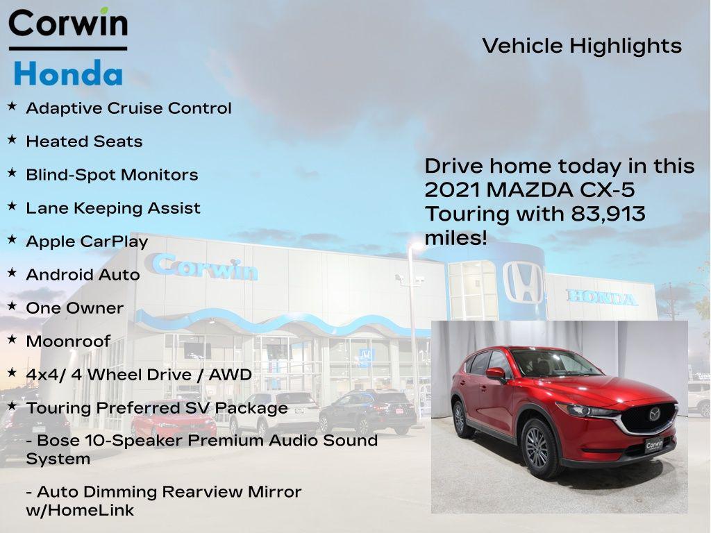 used 2021 Mazda CX-5 car, priced at $18,900