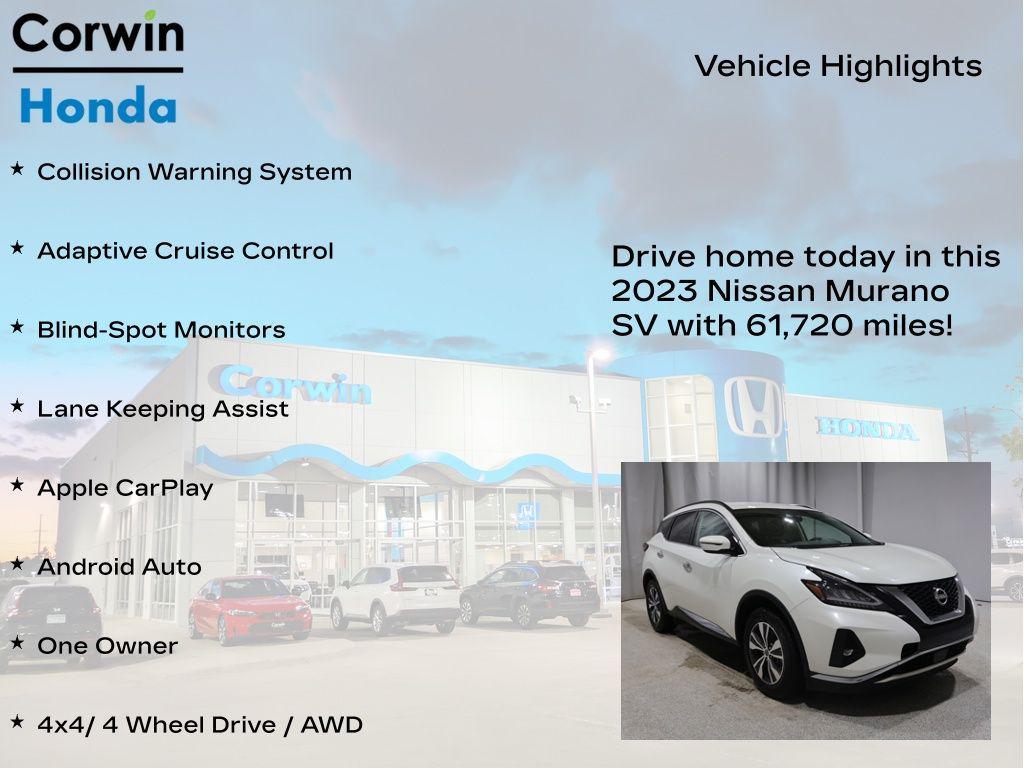 used 2023 Nissan Murano car, priced at $21,600