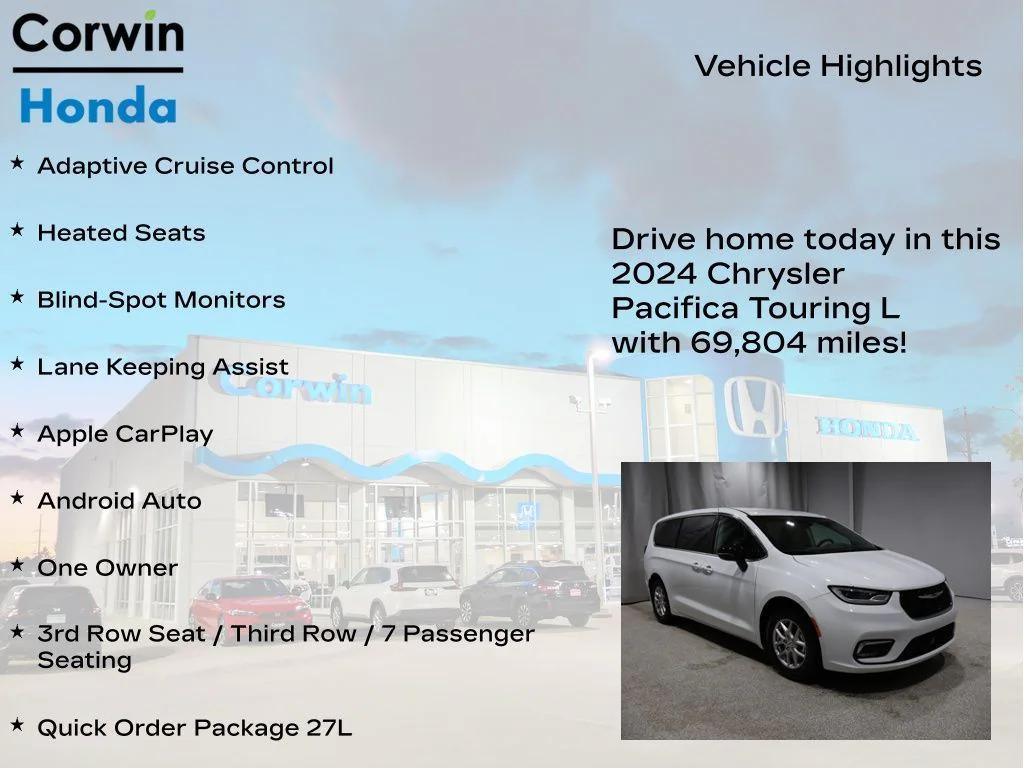 used 2024 Chrysler Pacifica car, priced at $24,200