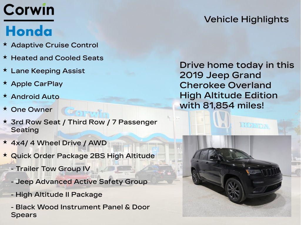 used 2019 Jeep Grand Cherokee car, priced at $22,473