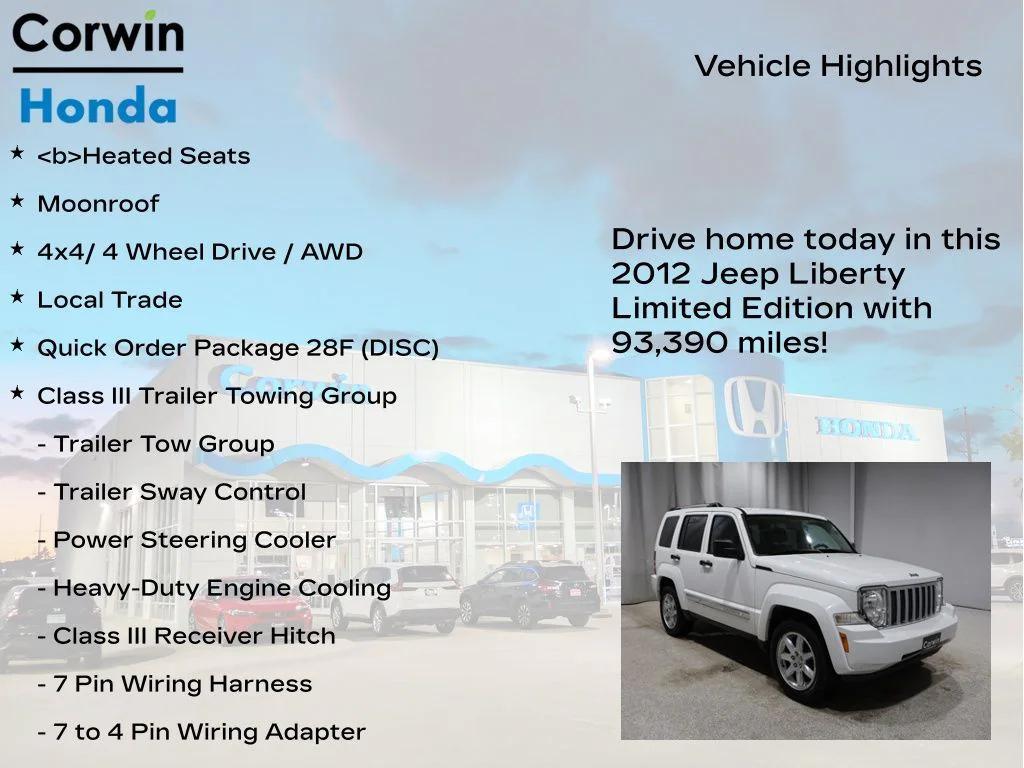 used 2012 Jeep Liberty car, priced at $10,000
