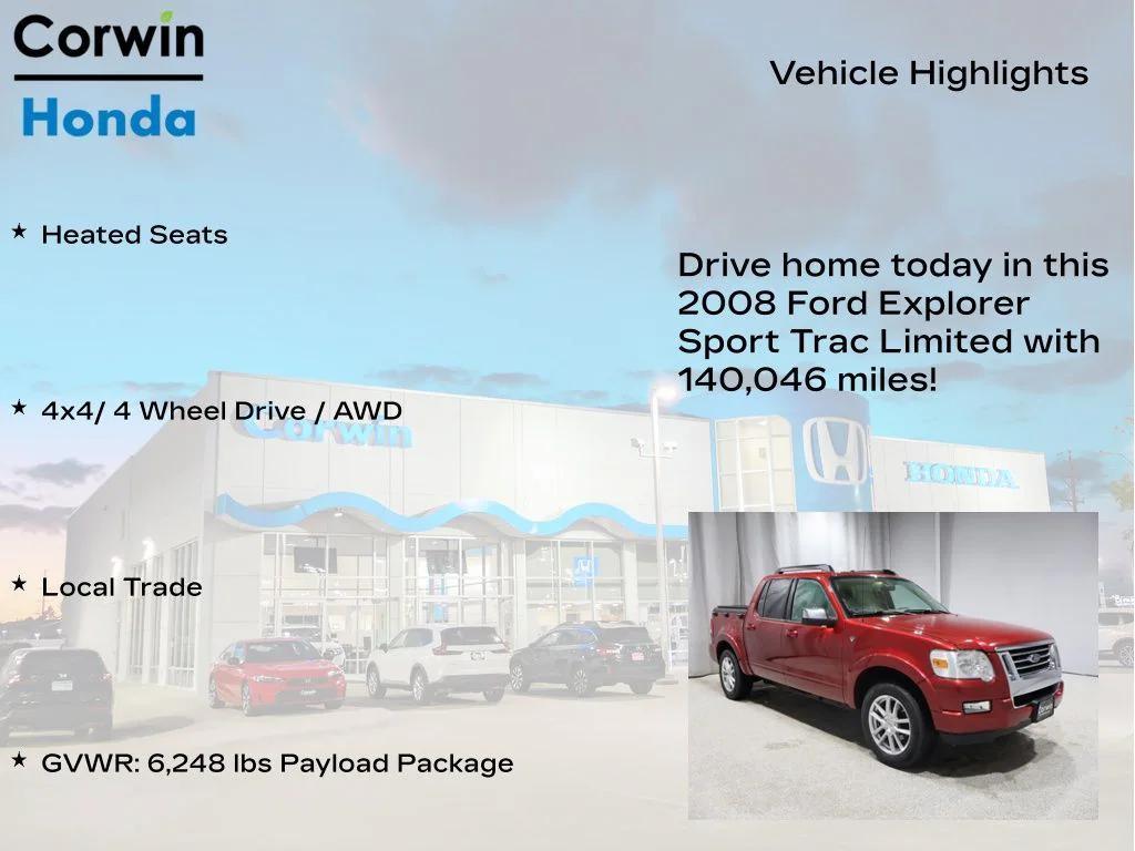 used 2008 Ford Explorer Sport Trac car, priced at $10,500