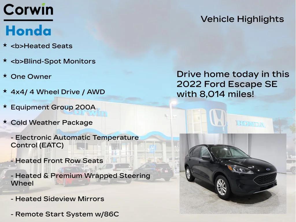 used 2022 Ford Escape car, priced at $20,900