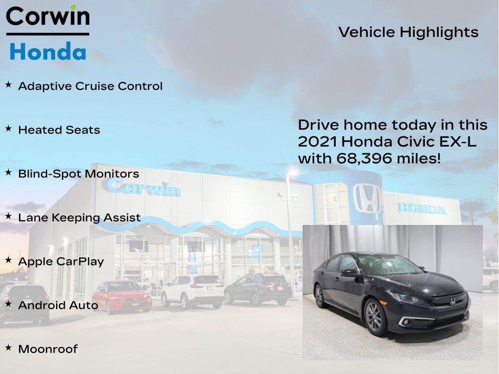 used 2021 Honda Civic car, priced at $20,790