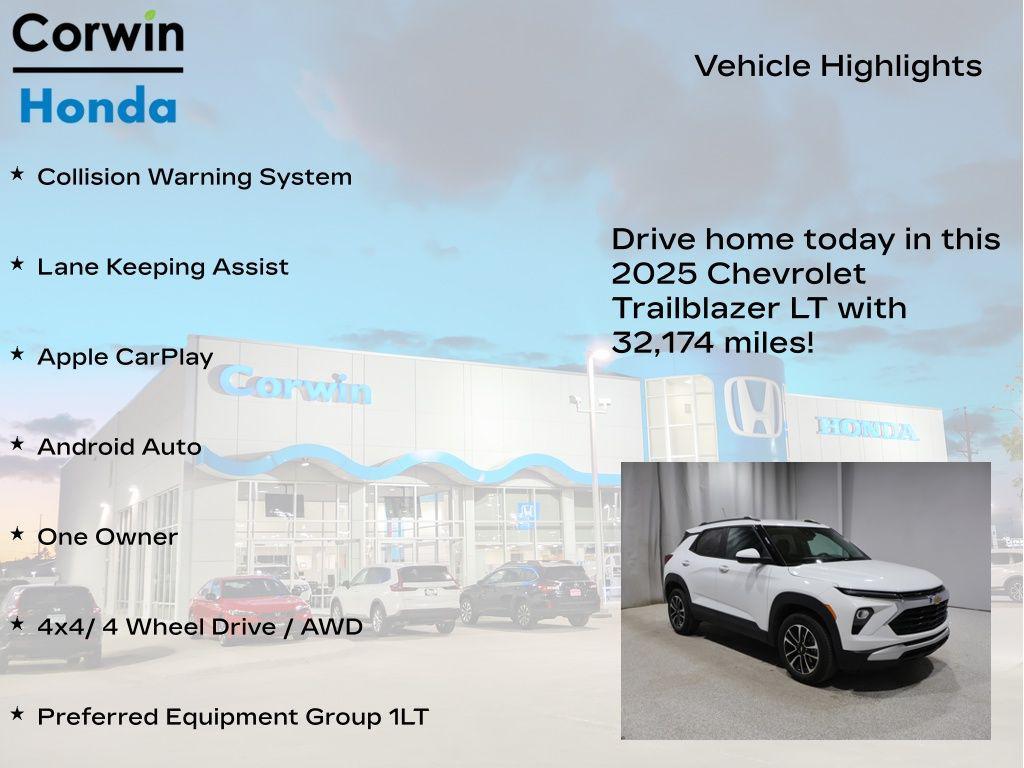 used 2025 Chevrolet TrailBlazer car, priced at $21,737