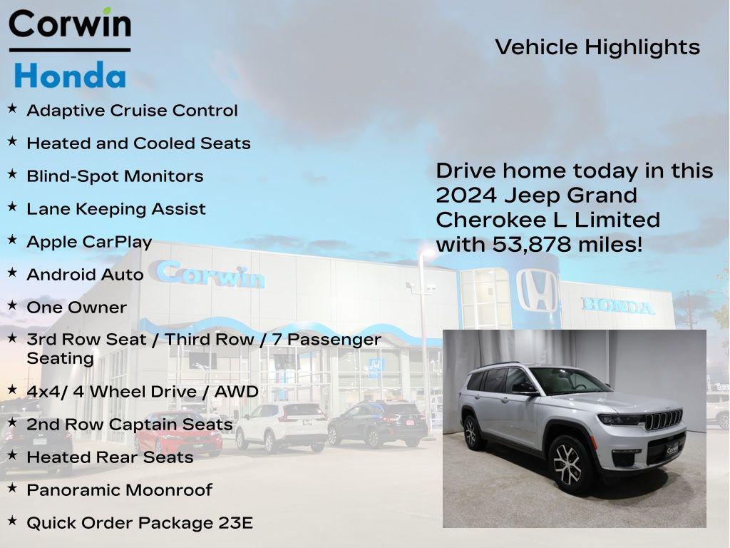 used 2024 Jeep Grand Cherokee L car, priced at $31,000