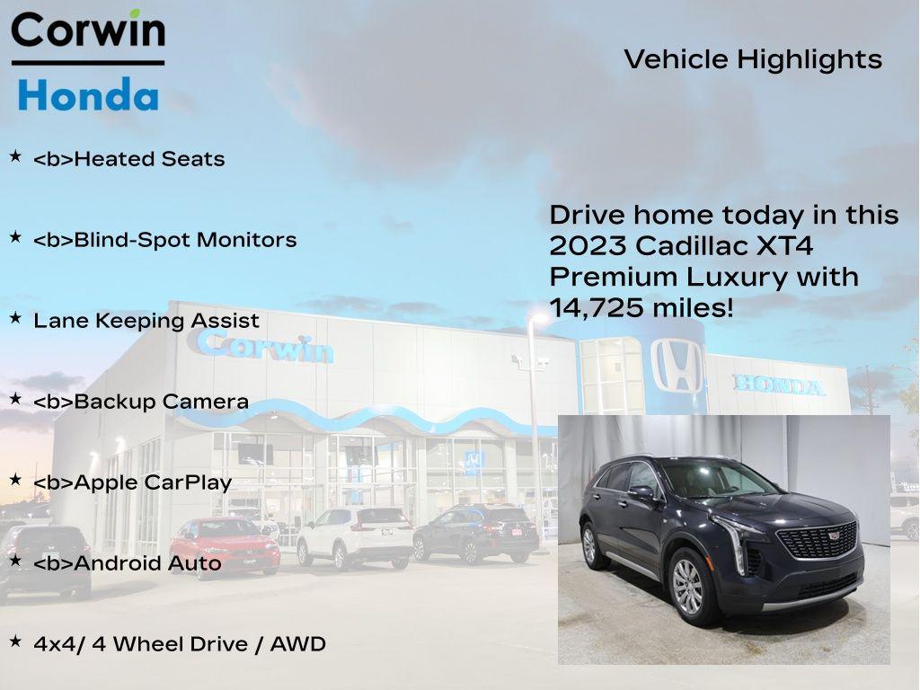 used 2023 Cadillac XT4 car, priced at $28,345
