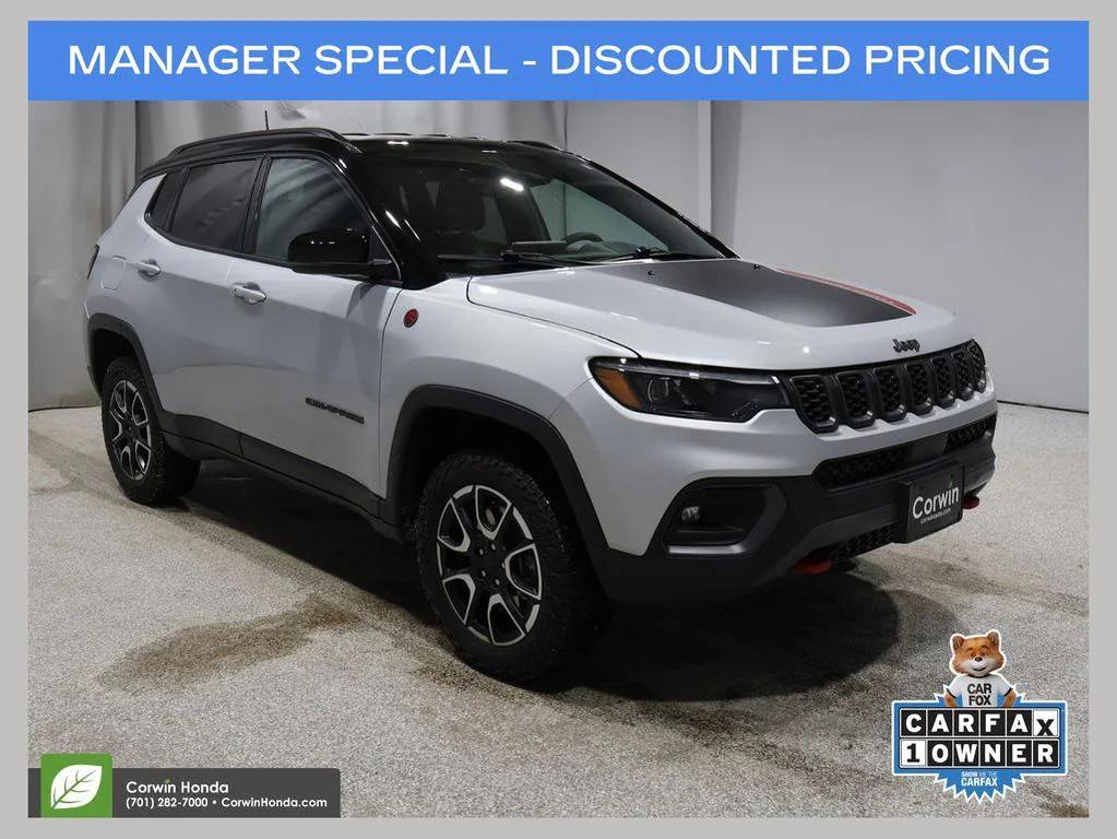 used 2024 Jeep Compass car, priced at $23,850