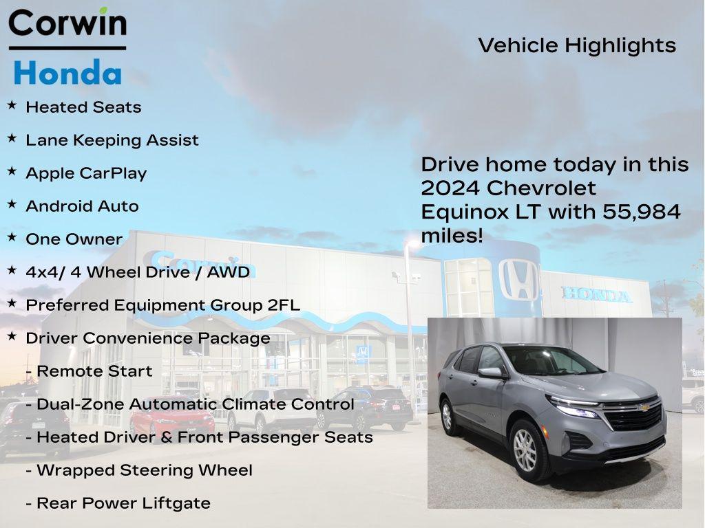 used 2024 Chevrolet Equinox car, priced at $20,900