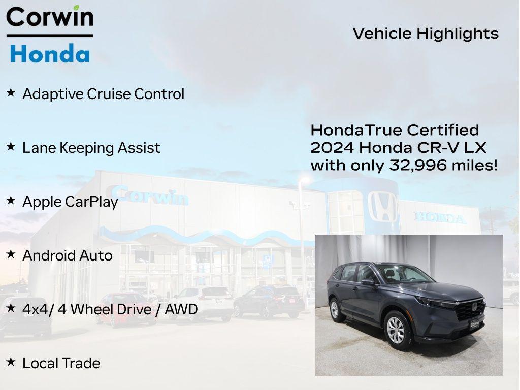 used 2024 Honda CR-V car, priced at $26,500