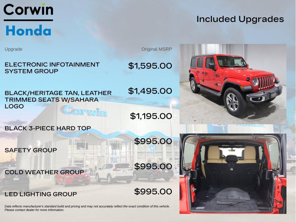 used 2018 Jeep Wrangler Unlimited car, priced at $20,400