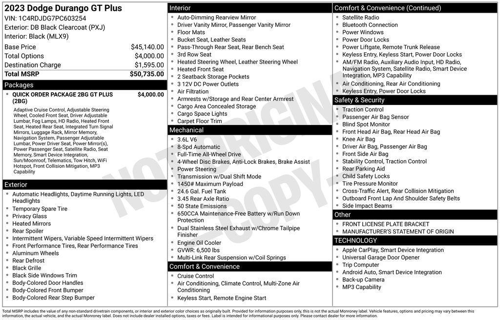 used 2023 Dodge Durango car, priced at $25,000