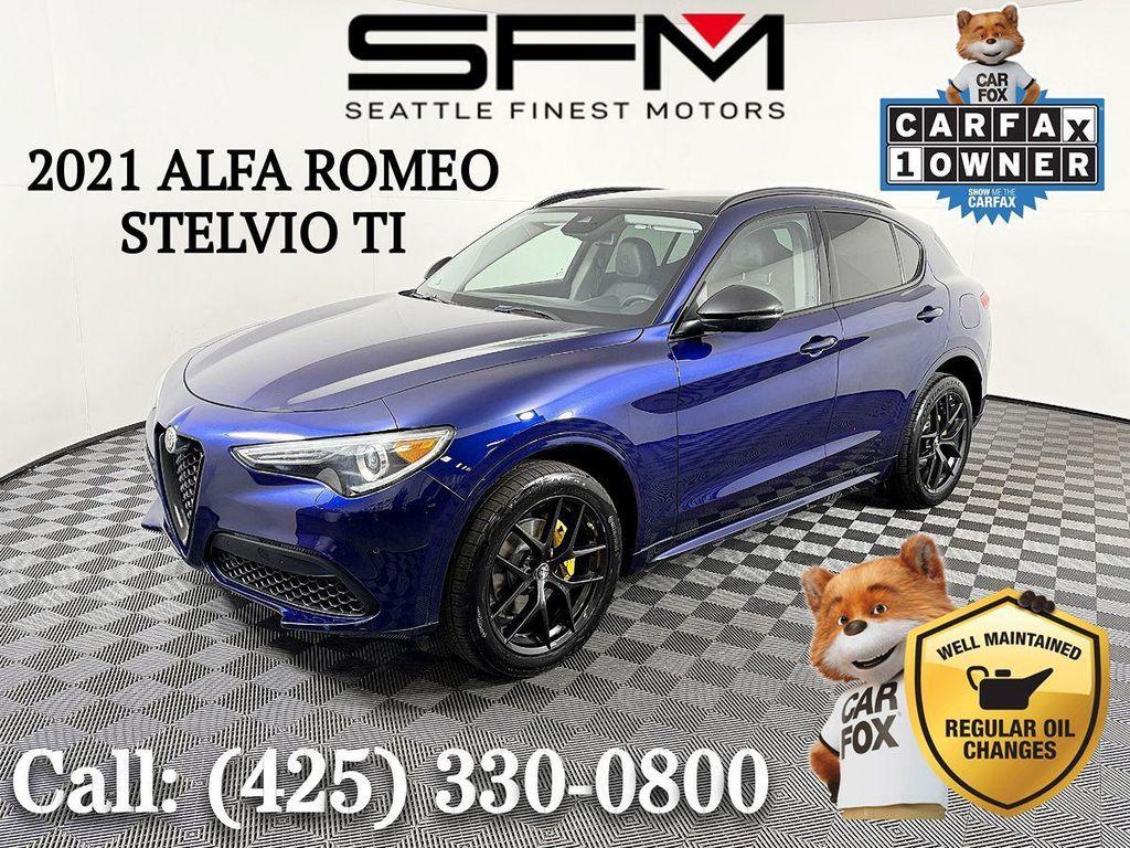 used 2021 Alfa Romeo Stelvio car, priced at $21,250