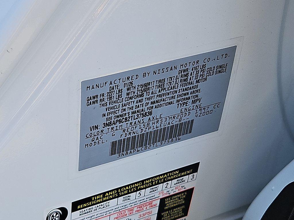 new 2026 Nissan Kicks car, priced at $26,497