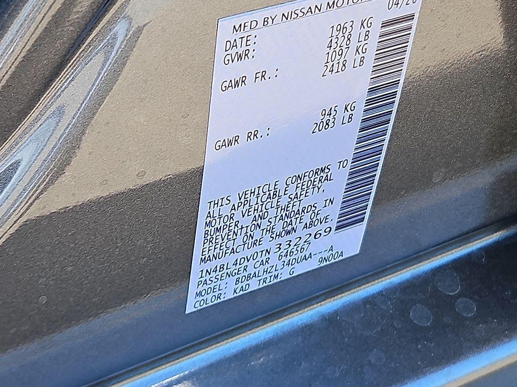 new 2026 Nissan Altima car, priced at $31,940