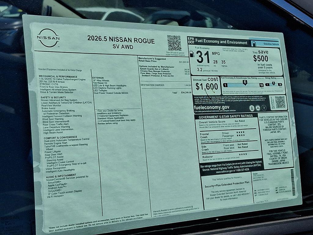 new 2026 Nissan Rogue car