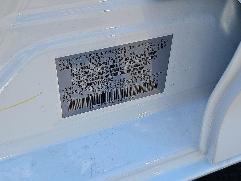 new 2026 Nissan Sentra car, priced at $25,360
