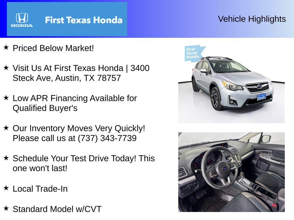 used 2017 Subaru Crosstrek car, priced at $10,269