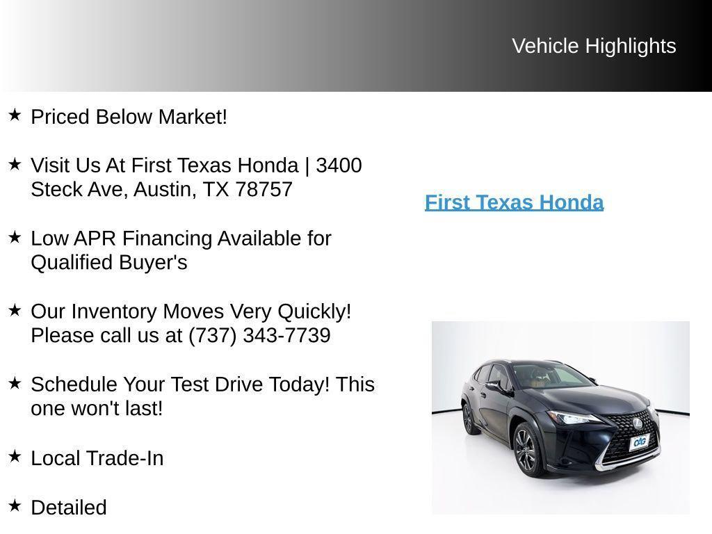 used 2020 Lexus UX 200 car, priced at $23,205