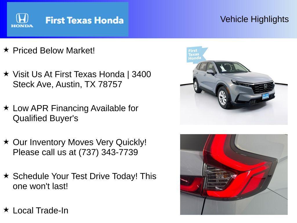 new 2026 Honda CR-V car, priced at $32,169