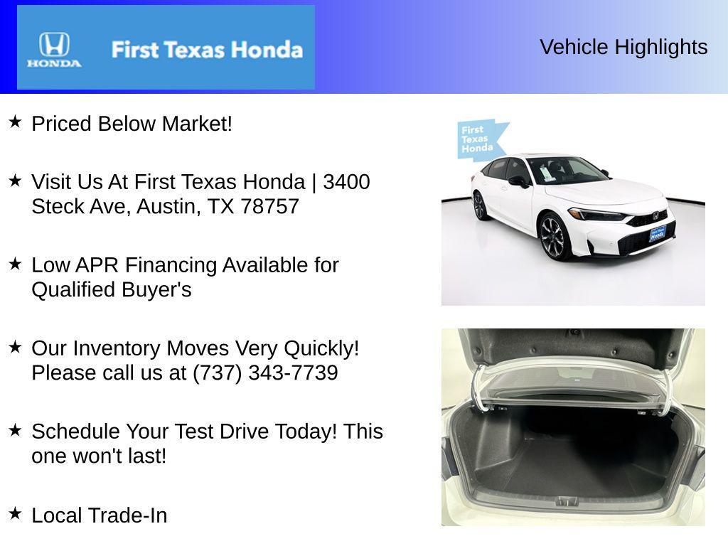 new 2026 Honda Civic Hybrid car, priced at $33,266