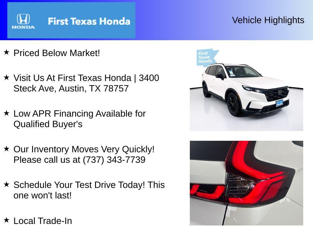 new 2026 Honda CR-V Hybrid car, priced at $39,224