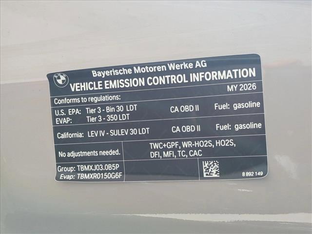 new 2026 BMW X3 car, priced at $74,390