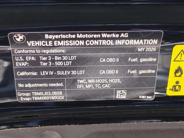 new 2026 BMW X5 car, priced at $84,725