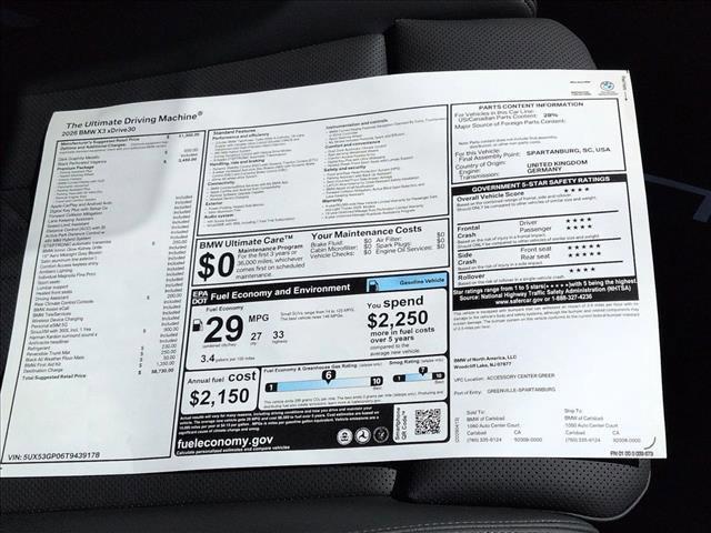 new 2026 BMW X3 car, priced at $58,815