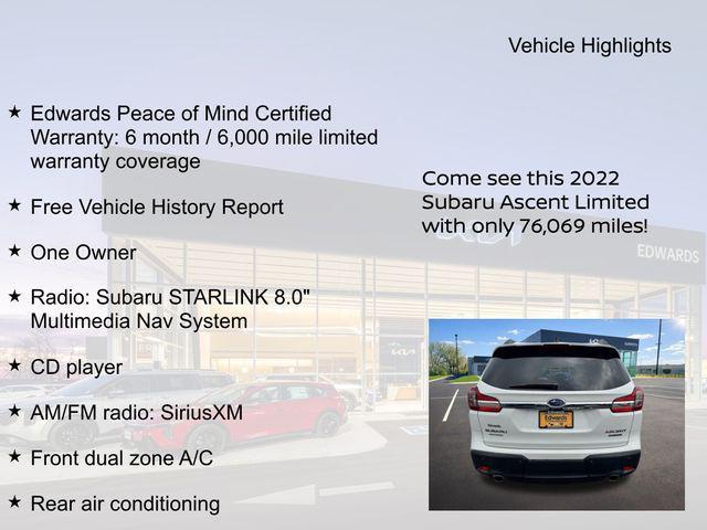 used 2022 Subaru Ascent car, priced at $25,849