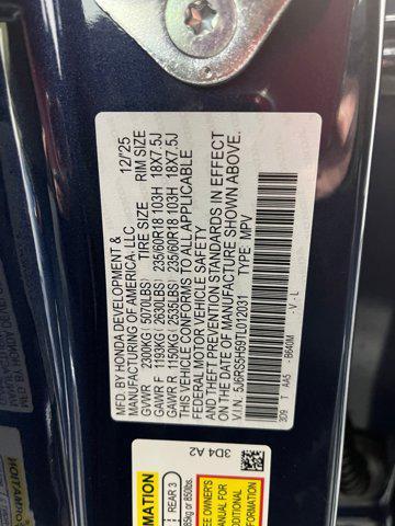 new 2026 Honda CR-V Hybrid car, priced at $34,991