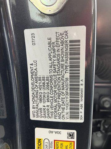 used 2023 Honda Accord car, priced at $22,496