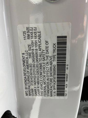 new 2026 Honda Ridgeline car, priced at $42,442