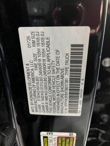 new 2026 Honda Ridgeline car, priced at $46,031