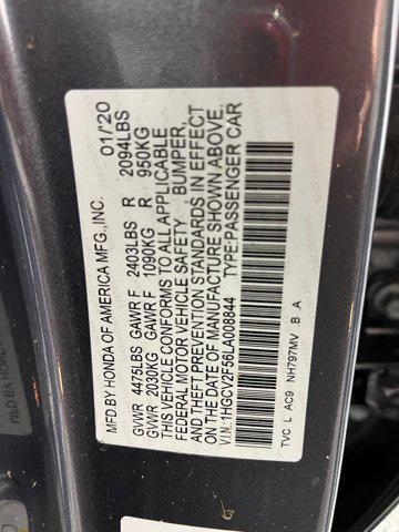 used 2020 Honda Accord car, priced at $19,499