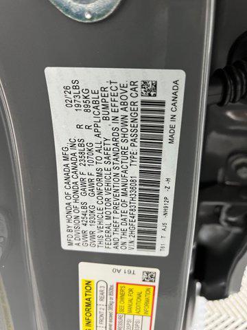 new 2026 Honda Civic Hybrid car, priced at $31,941