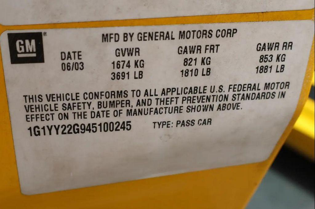 used 2004 Chevrolet Corvette car, priced at $24,999