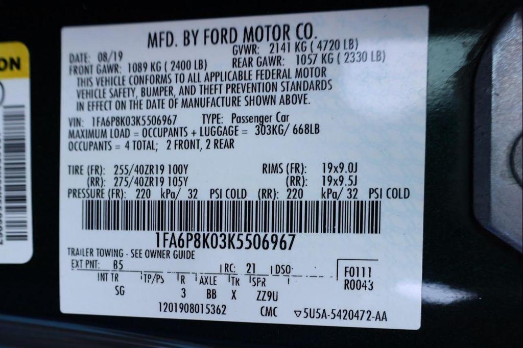 used 2019 Ford Mustang car, priced at $38,999