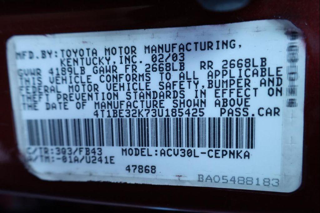 used 2003 Toyota Camry car, priced at $7,999