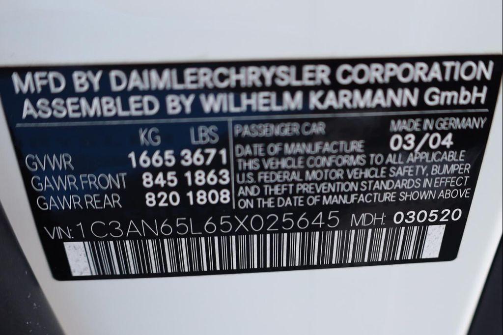 used 2005 Chrysler Crossfire car, priced at $12,999