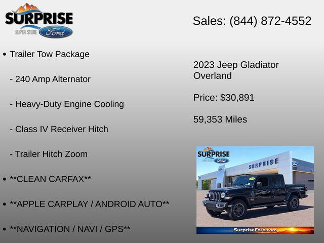 used 2023 Jeep Gladiator car, priced at $31,490
