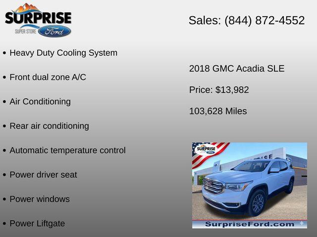 used 2018 GMC Acadia car, priced at $13,783